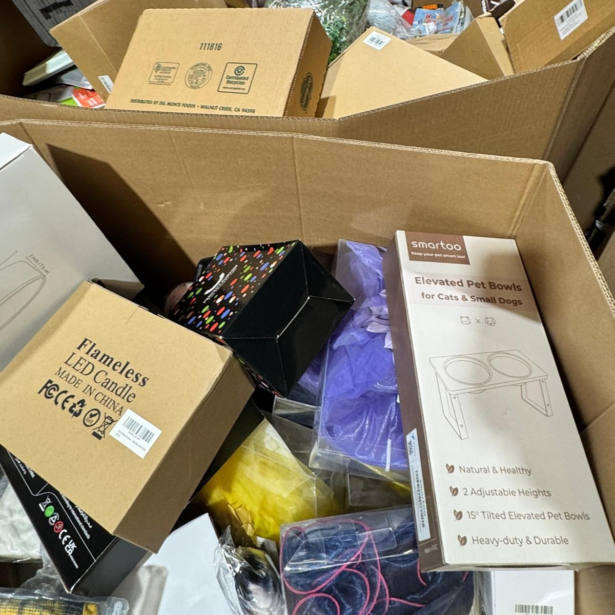 Amazon High Piece Count Bin Store 6 Foot Tall Pallets Truckload